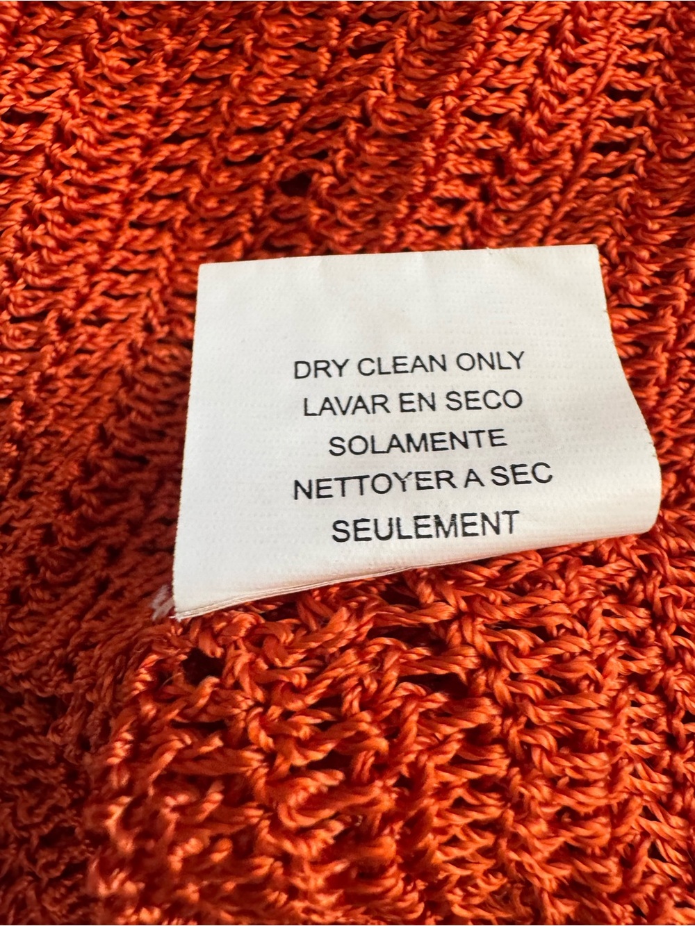 bebe Rust Orange Crochet Halter Tank Top - Picture 8 of 10